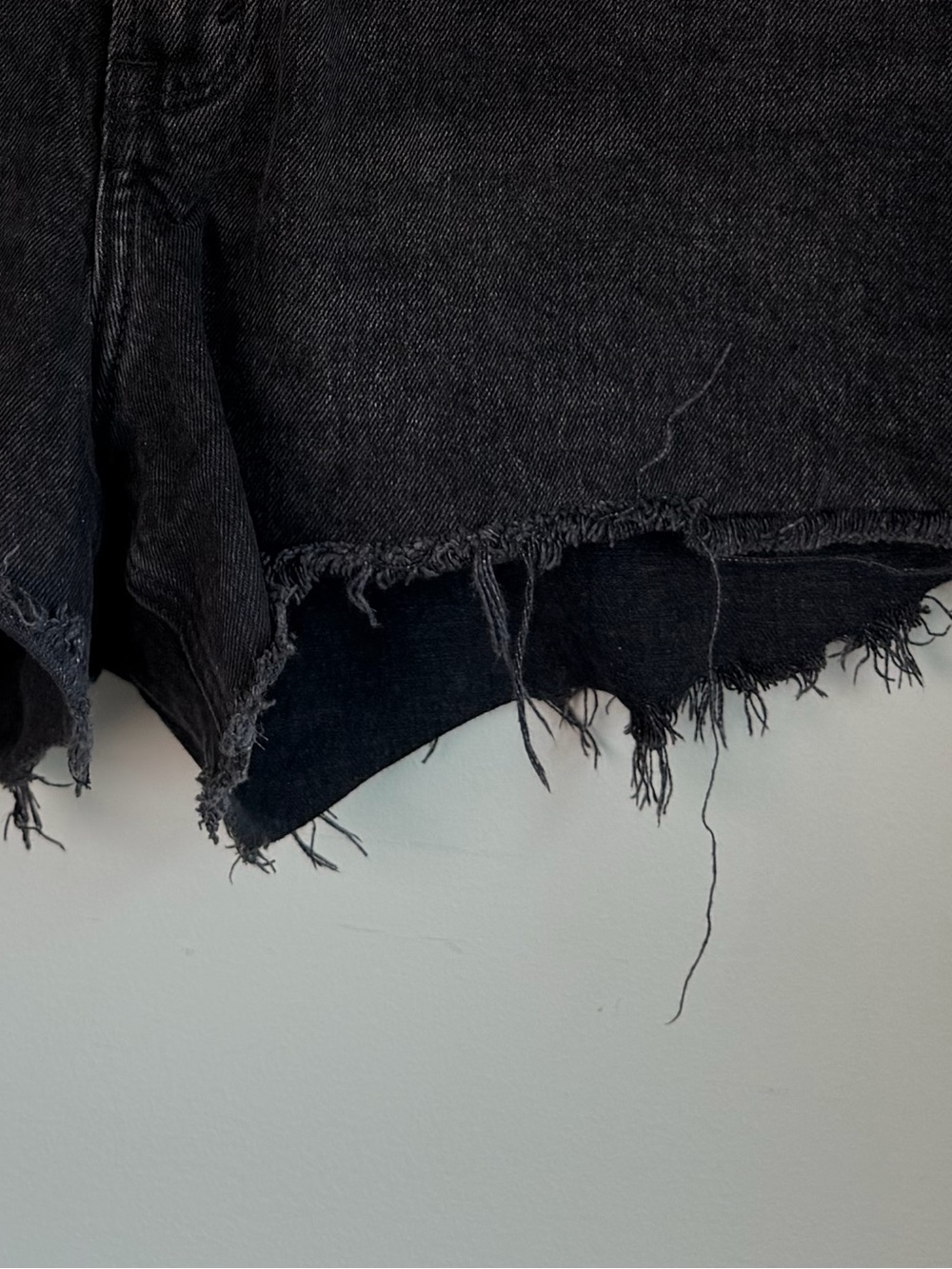 Abercrombie & Fitch Black Denim Jean Shorts - Picture 6 of 11